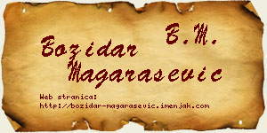 Božidar Magarašević vizit kartica
